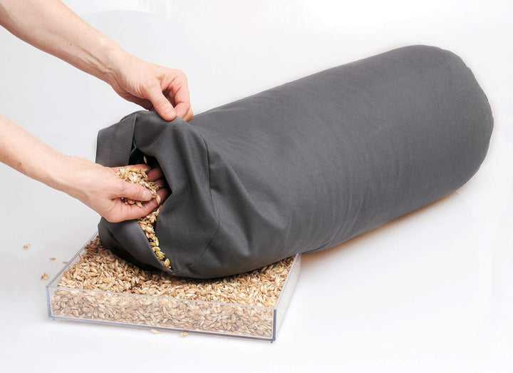 Yogistar Yoga-Bolster Yin - Standard - Rund bordeaux, bordeaux