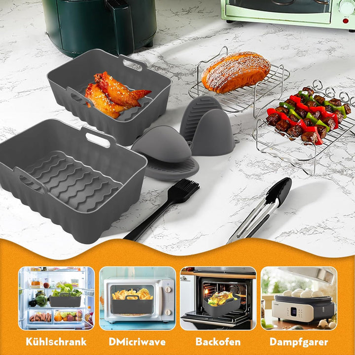 Heissluftfritteuse Zubehör für Ninja Foodi Max Dual Zone Heissluftfritteuse AF400EU AF451EU AF300EU