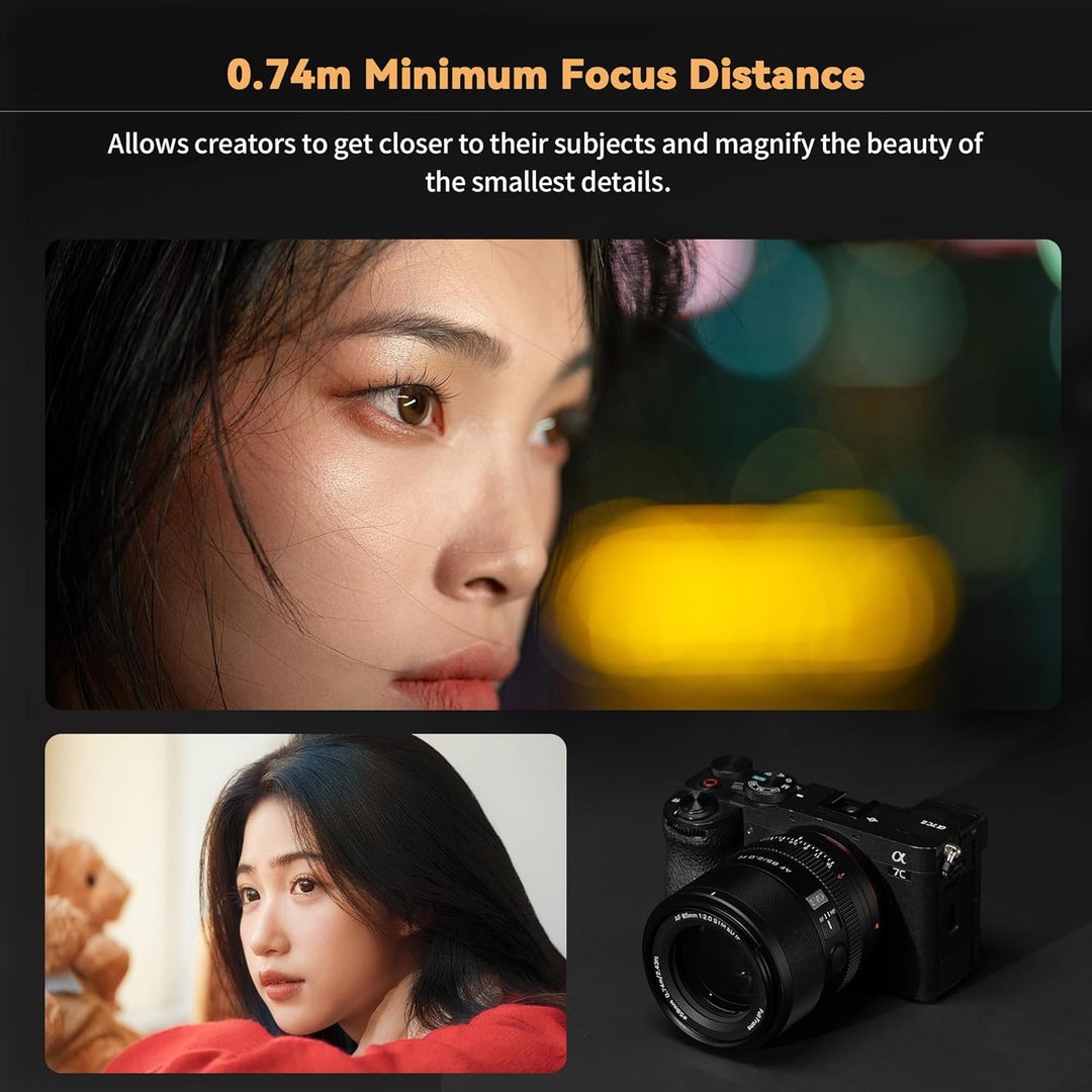 VILTROX AF 85 mm F2.0 EVO Kameraobjektiv für Sony FE, Vollbild, Autofokus, leichtes Porträt