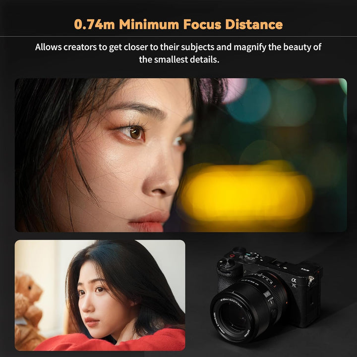 VILTROX AF 85 mm F2.0 EVO Kameraobjektiv für Sony FE, Vollbild, Autofokus, leichtes Porträt