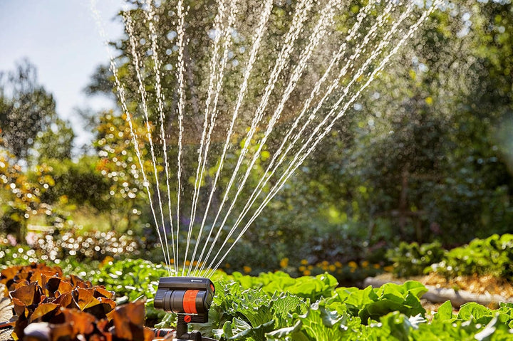 Gardena 6984BZMX ZoomMaxx Sprinkler, auf Schlitten mit Timer 2400 m². FT Mit Schlitten und Timer, 24