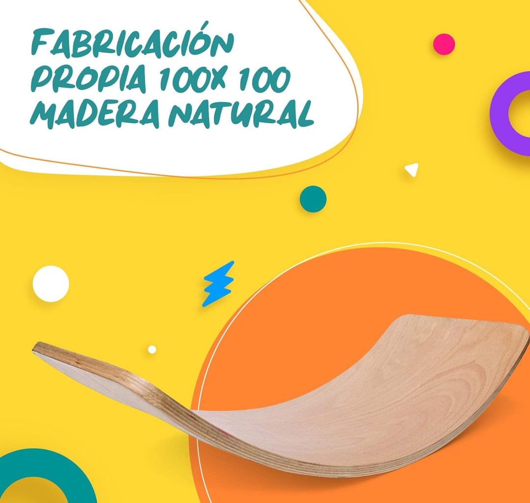 TWR ® - Gebogenes Brett mit CE-Zertifikat - Umweltfreundlich und handgefertigt aus Holz. Hergestellt