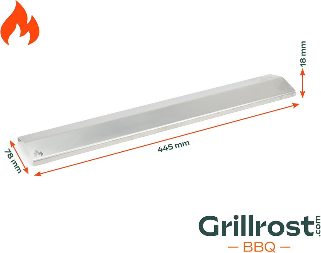 Grillrost.com Das Original Edelstahl Aromaschiene für Enders - Brennerabdeckung für Monroe 2/4 / 5 o