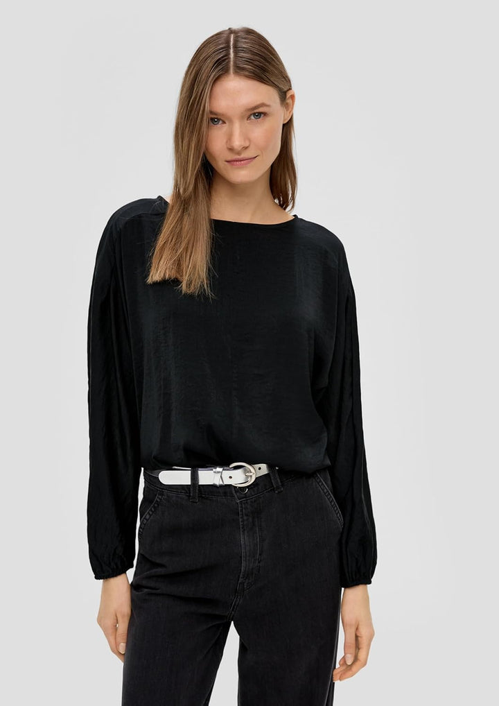 s.Oliver Bluse mit Fledermausärmeln 36 Schwarz, 36 Schwarz