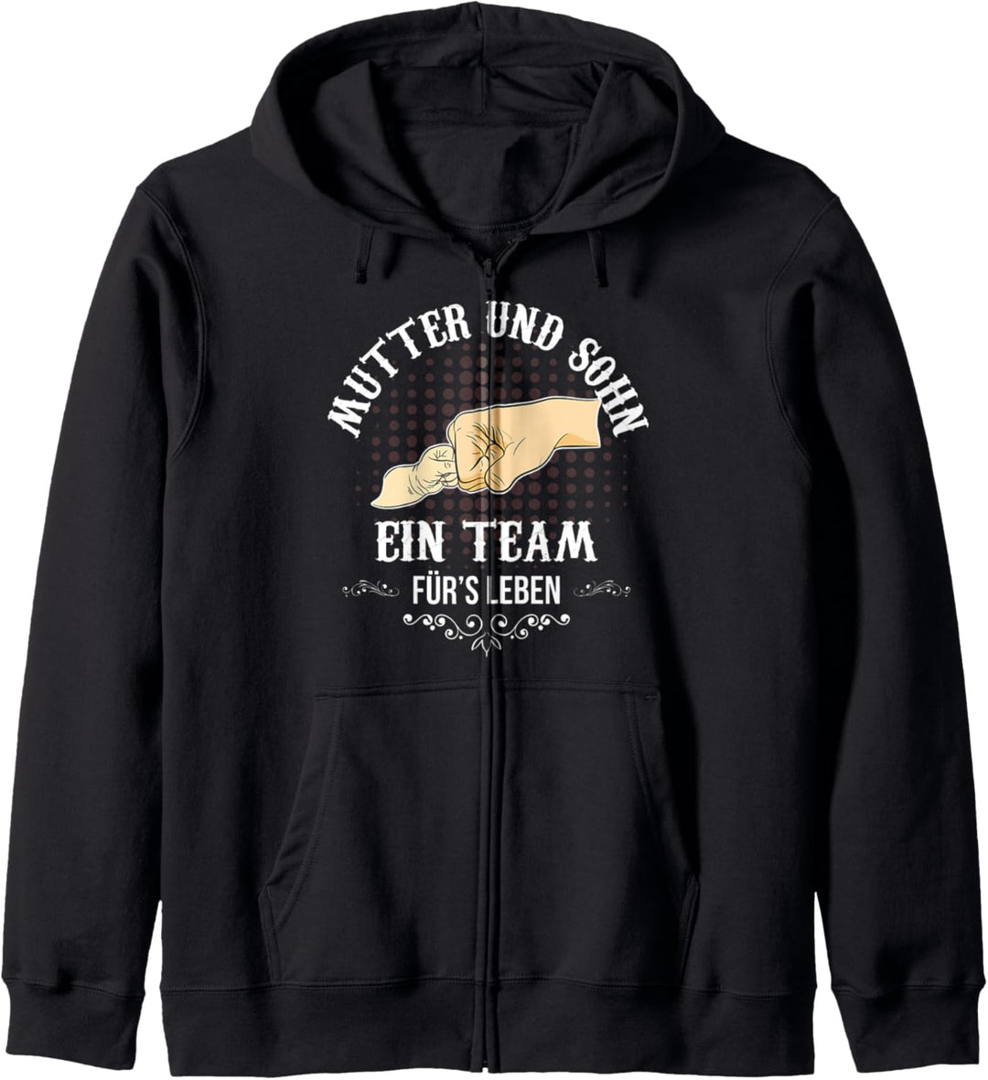 Mutter und Sohn Ein Team Fürs Leben Geschenk Mama Familie Kapuzenjacke