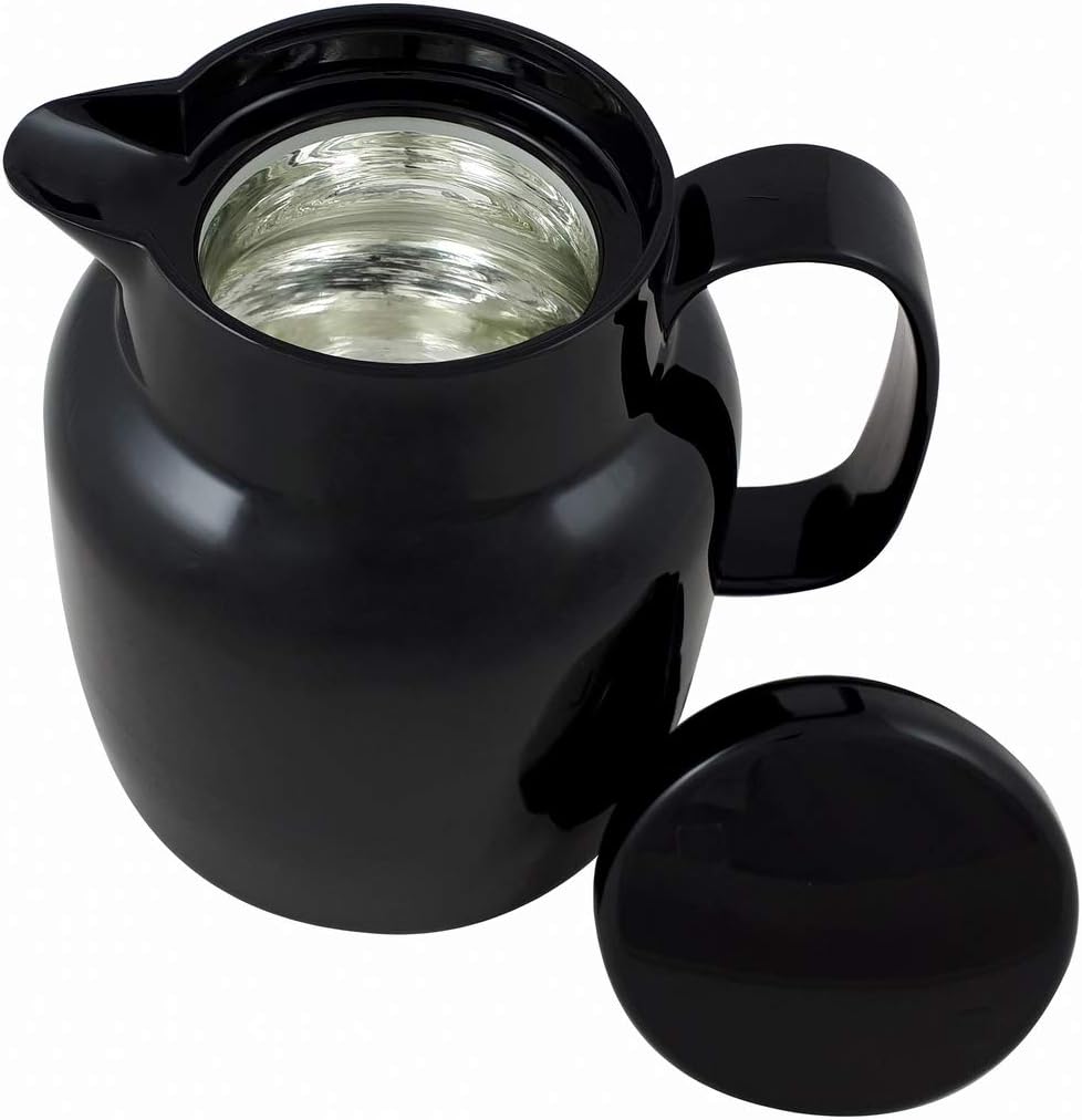 Helios Mondo Kunststoff-Isolierkanne, schwarz, 1,3 Liter 1,3 Liter Schwarz, 1,3 Liter Schwarz