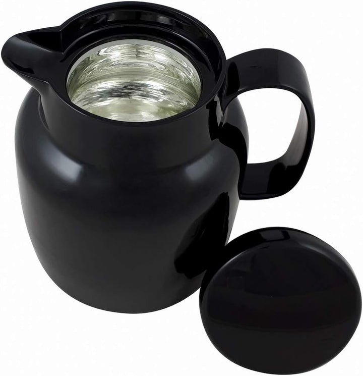 Helios Mondo Kunststoff-Isolierkanne, schwarz, 1,3 Liter 1,3 Liter Schwarz, 1,3 Liter Schwarz