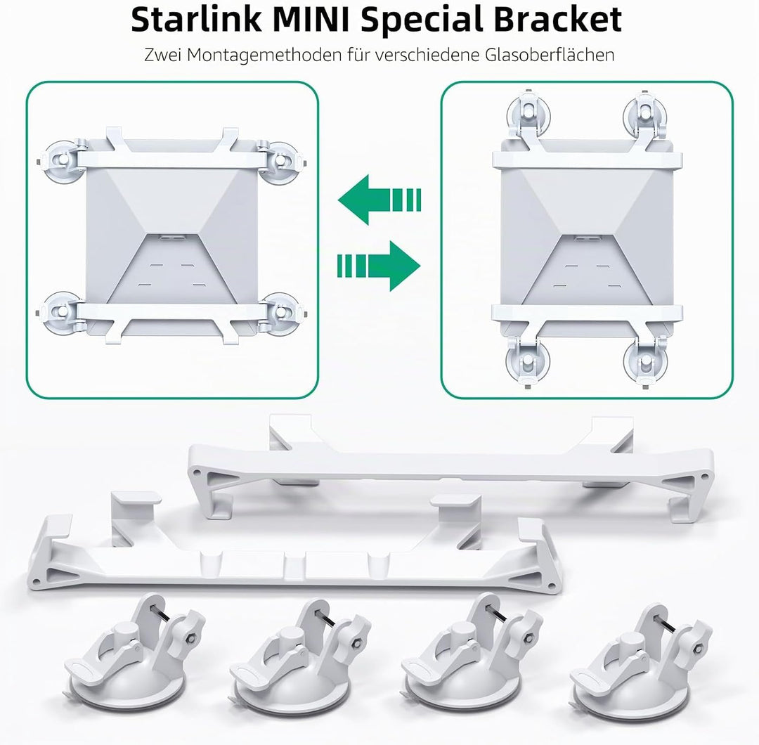 Starlink Mini Autohalterung für Armaturenbrett, Starlink Mini Saugnapfhalterung, Starlink Mini Auto