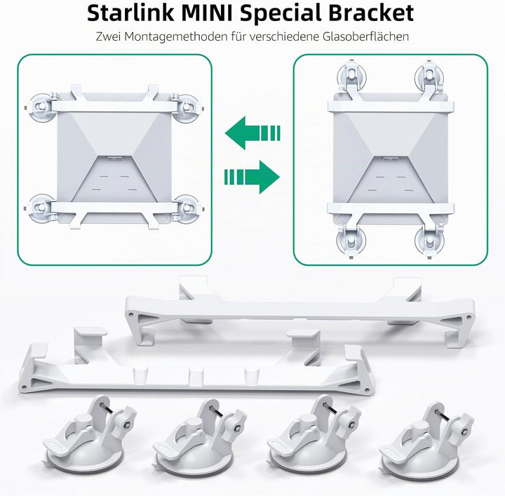 Starlink Mini Autohalterung für Armaturenbrett, Starlink Mini Saugnapfhalterung, Starlink Mini Auto