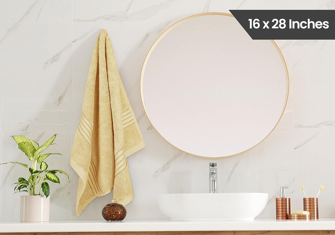 Utopia Handtücher, Baumwolle, 700 g/m², 6 Stück Beige, Beige