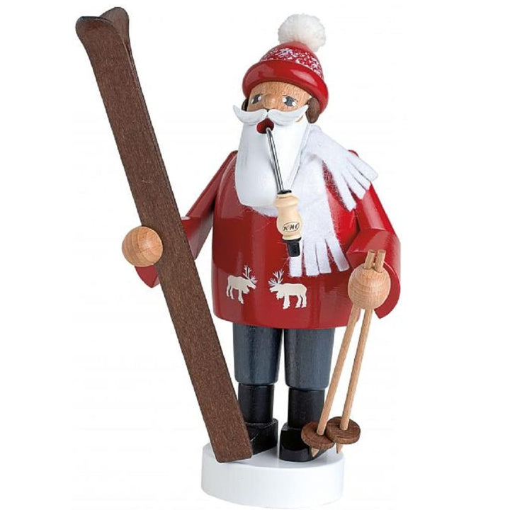 KWO Olbernhau 21167 Räuchermännchen Skifahrer, 19 cm