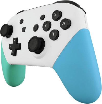 eXtremeRate Griff Hülle Set kompatibel mit Nintendo Switch Pro Controller, DIY-Ersatz Front Case/Bac