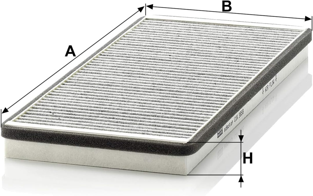 MANN-FILTER CUK 3858 Innenraumfilter – Pollenfilter mit Aktivkohle – Für PKW