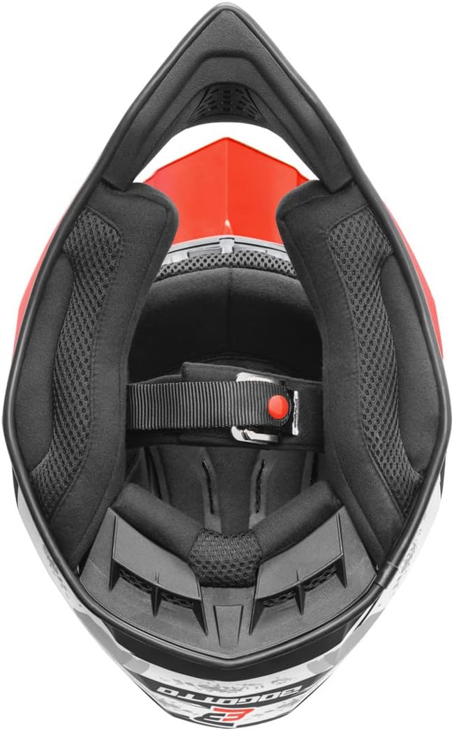 Bogotto V337 Wild-Ride Crosshelm (Orange/Black/White,XL) XL Orange/Schwarz/Weiss, XL Orange/Schwarz/