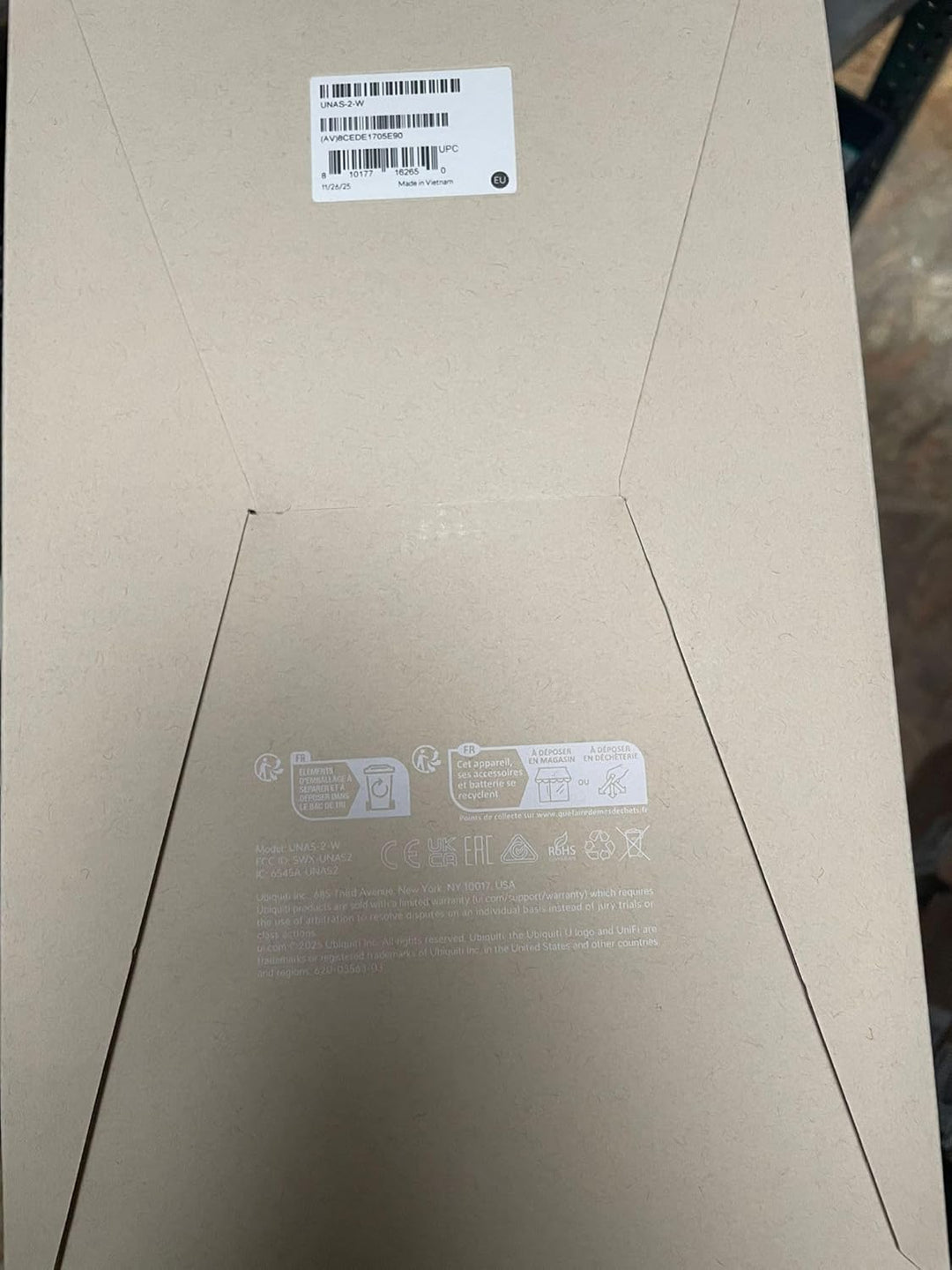 Ubiquiti NAS System UNAS-2 2 Einschübe 3.5" Weiss