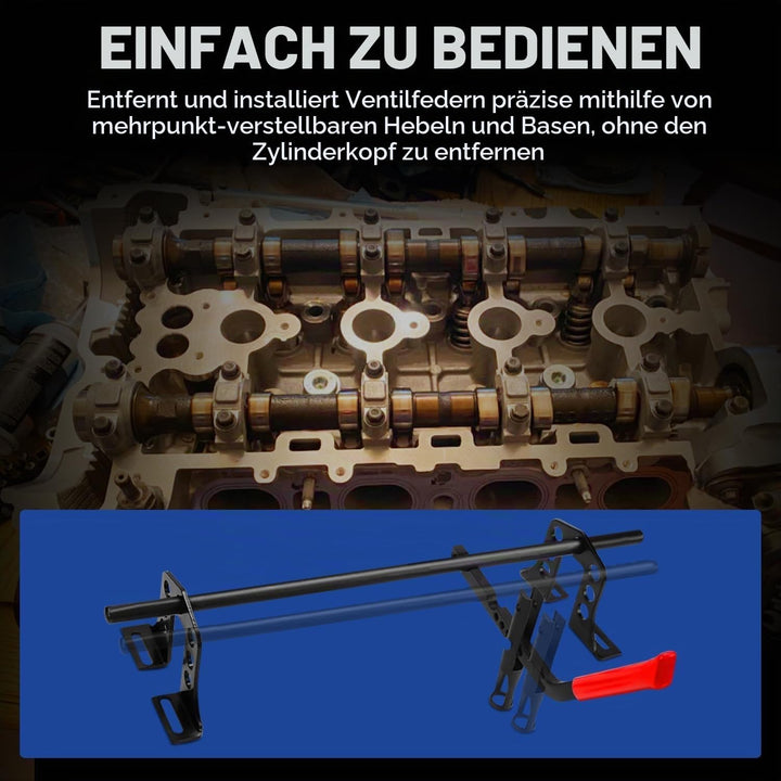 FreeTec Druckluft Ventilfederspanner Ventilschaftdichtung wechseln Montage Werkzeug Motorzylinder OH