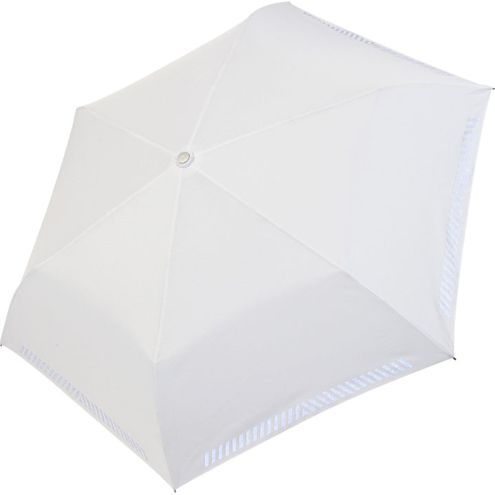 iX-brella Mini Hochzeits-Taschenschirm mit reflektierender Borte Namen und Herzen personalisiert Zwe
