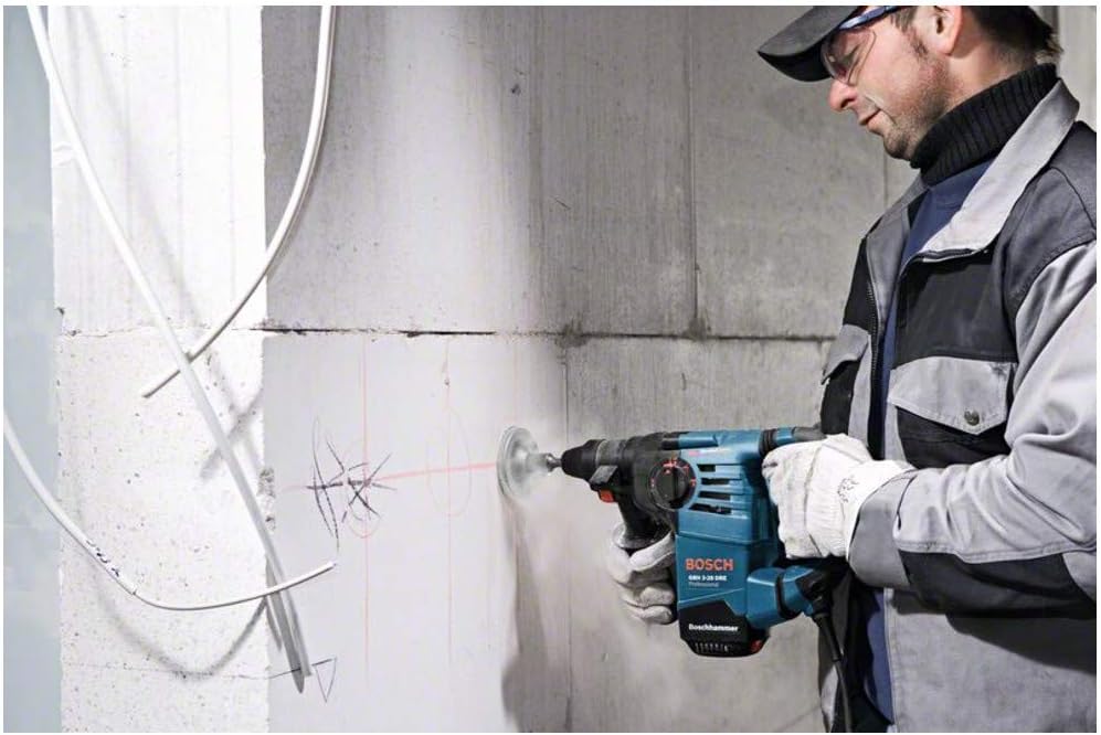 Bosch Professional Bohrhammer GBH 3-28 DRE (inkl. Zusatzhandgriff, Tiefenanschlag 210mm, Fetttube, M