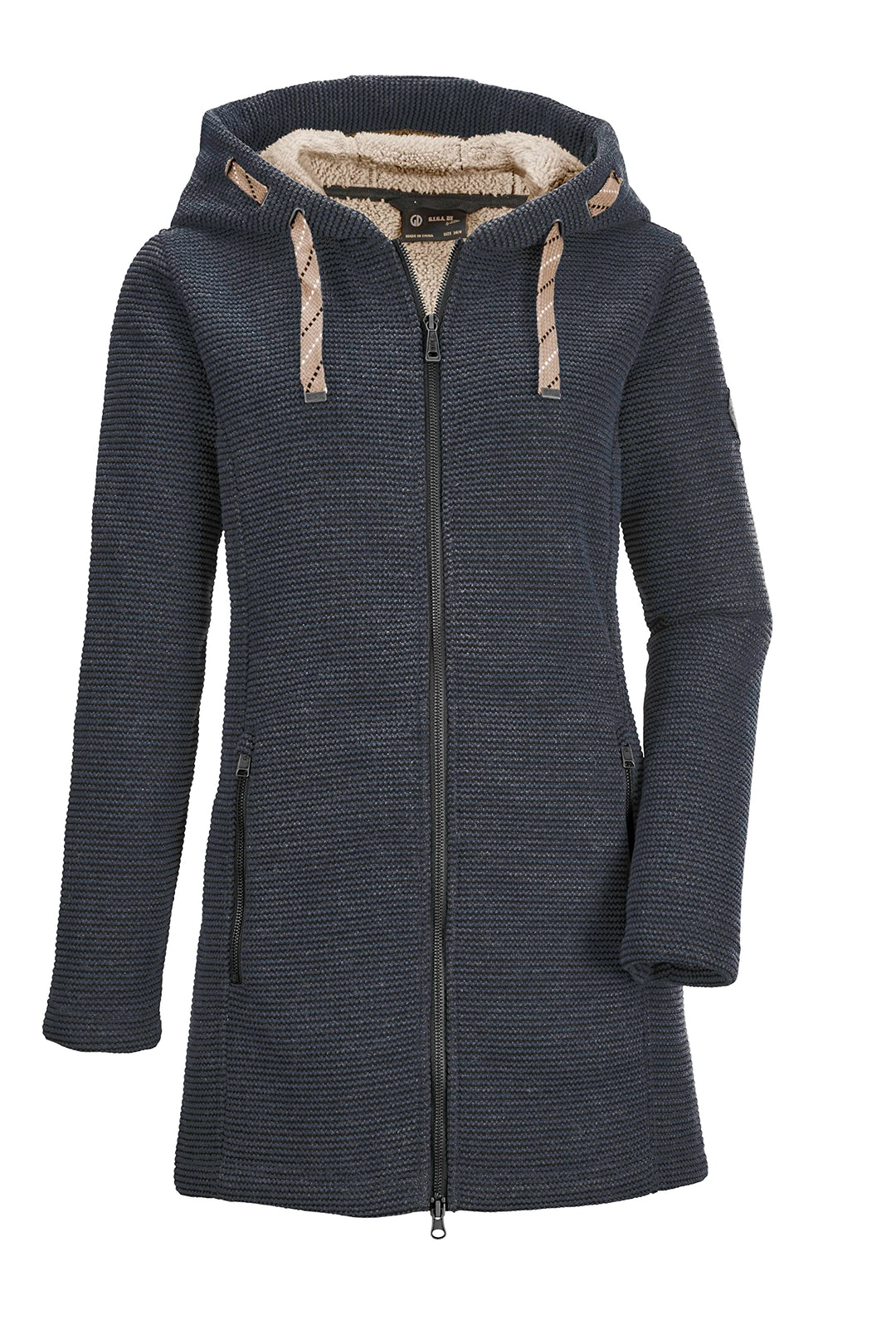 G.I.G.A. DX Damen Gw 54 Wmn Kntflc Prk Casual Strickfleeceparka/Fleecejacke mit Kapuze 44 dunkelnavy