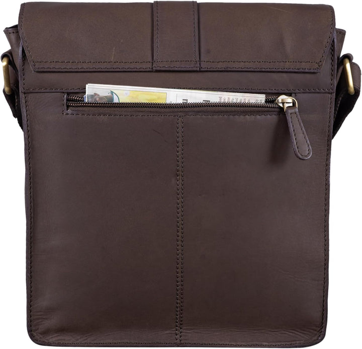 STILORD 'Lukas' Umhängetasche Herren Leder mittelgross Vintage iPad Ledertasche 10,1 Zoll Tablettasc