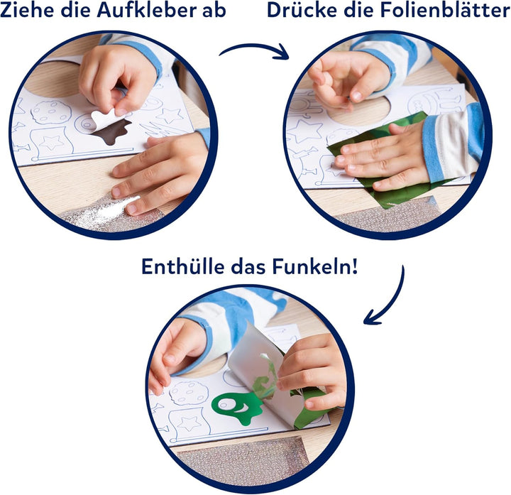 Skillmatics Kunst & Bastelaktivität- Folienspass Auf Im Weltraum, Schmutzfreie Kunst für Kinder, Bas