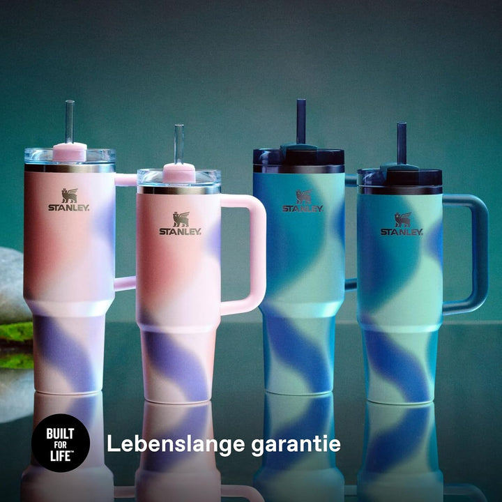 Stanley 1913 Quencher H2.0 Flowstate Trinkflasche Mit Strohhalm - Thermobecher Kühlt 11 Stunden - 48