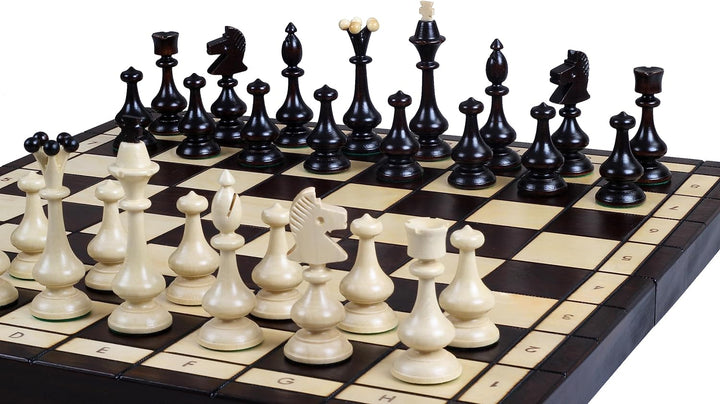 Sunrise Chess | Schach Beskid | Gross | Traditionelles Design | Sorgfältige Verarbeitung | Gut gemah