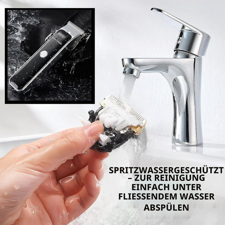 BarberBoss Professioneller Bart- und Haarschneider für Männer, Gesichtsschneider, Präzisionsknopf, 2