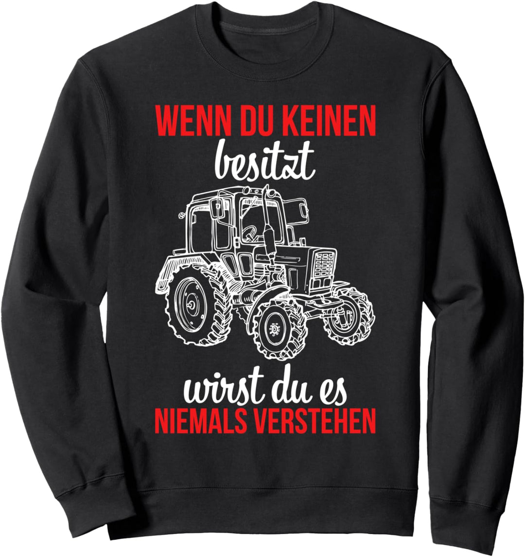 Belarus Bauer Trecker Landwirt Traktor Sweatshirt