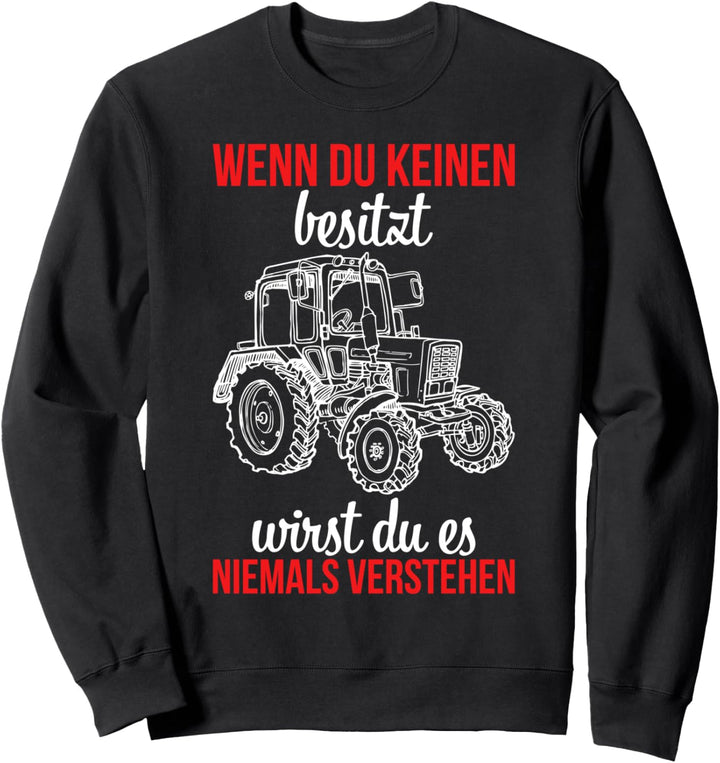 Belarus Bauer Trecker Landwirt Traktor Sweatshirt