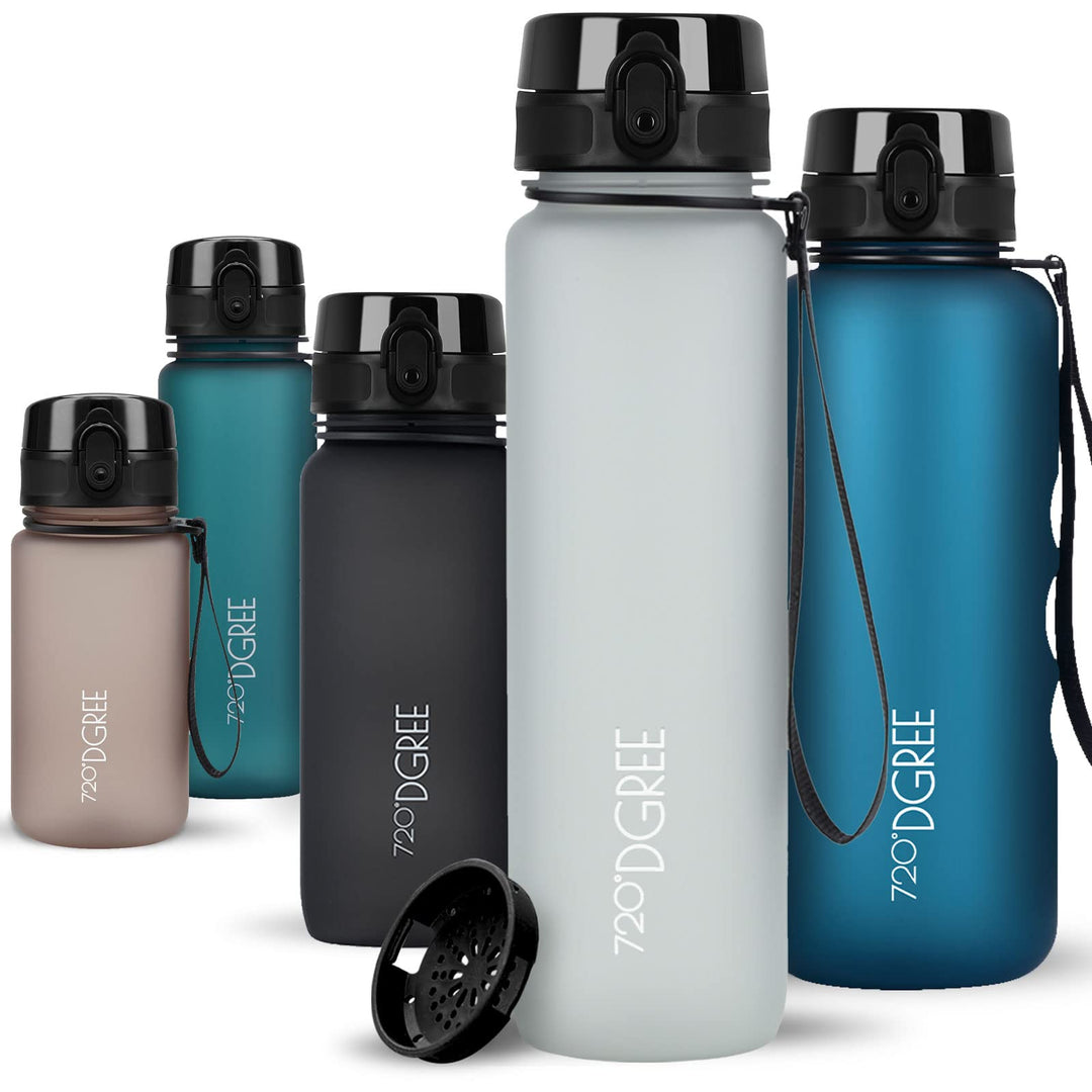 720°DGREE Trinkflasche “uberBottle“ +Sieb - 350ml, 500ml, 650ml, 1000ml, 1,5l, 2l - BPA-Frei - Wasse