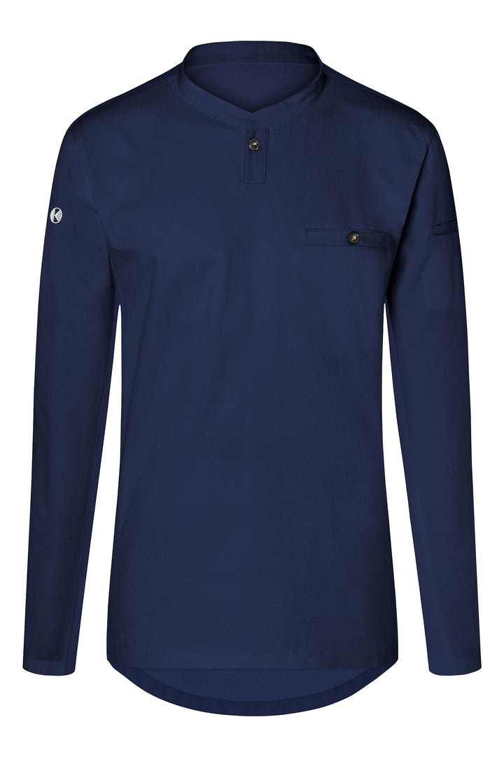 Karlowsky Herren Langarm Arbeitsshirt Performance 60% Baumwolle, 40% Polyester 4XL Marine, 4XL Marin