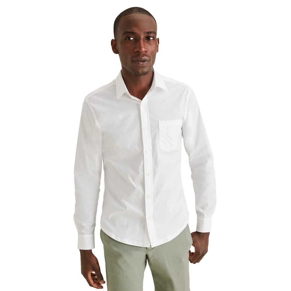 Dockers Herren Original Hemd Slim S Lucent White, S Lucent White