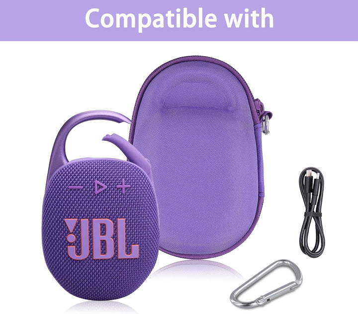 co2CREA Hart Reise Schutz Hülle Etui Tasche für JBL Clip 5 /JBL Clip 4 / JBL Clip 4 Eco Tragbare Blu
