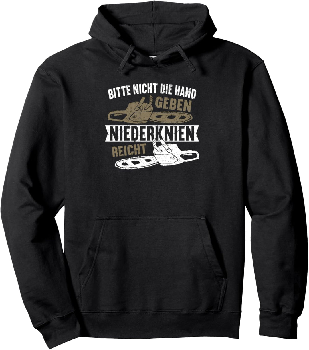 Bitte nicht die Hand geben niederknien reicht Handwerker Pullover Hoodie