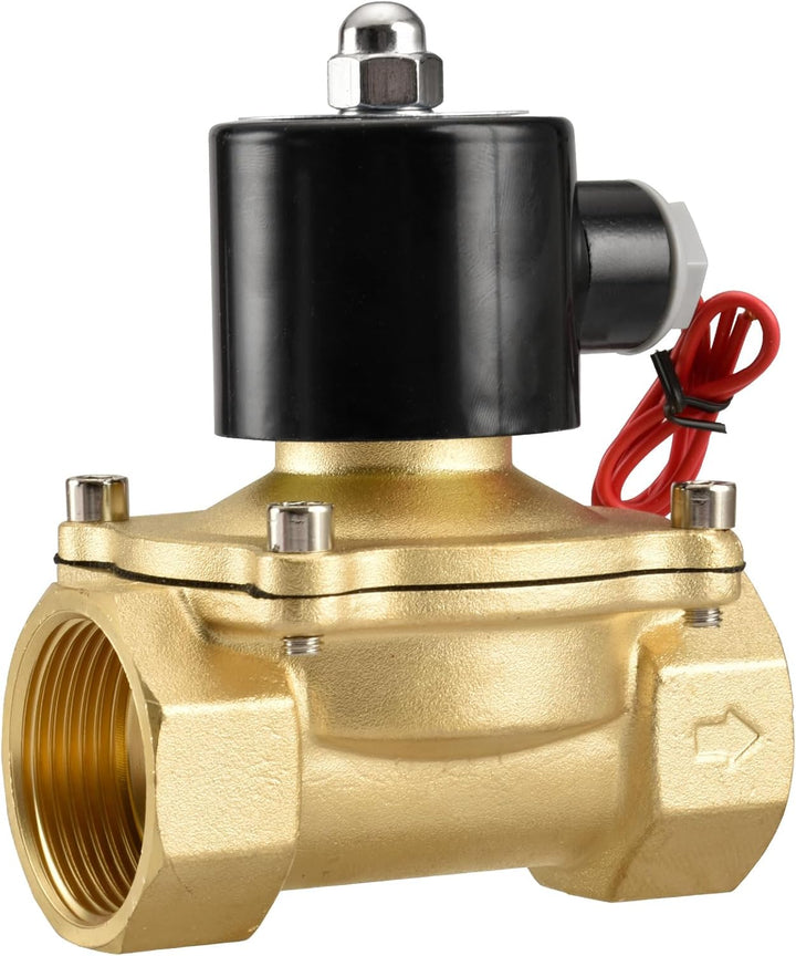 Heschen Messing Elektrisches Magnetventil, 2W-320-32, PT 1-1/4'', AC220V, Direktwirkung Wasser Luft,