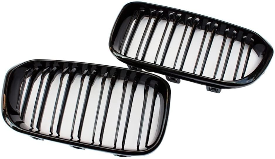 YIUBCZOQI F20 F21 Kühlergrill Passend für BMW 1er F20 F21 120i 118i 125i Nieren Schwarz 1er Kühlergr