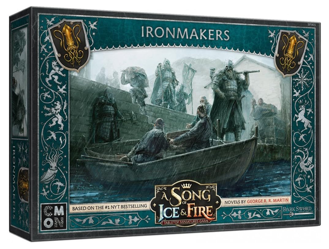 CMON A Song of Ice and Fire Tabletop Miniatures Game Ironmakers Unit Box | Strategiespiel für Jugend