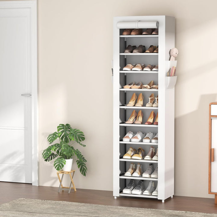 Vicye Schuhregal mit 11 Ebenen, Schuhschrank Schmal und Hoch für 20-22 Paar Schuhe, Schuhregale aus
