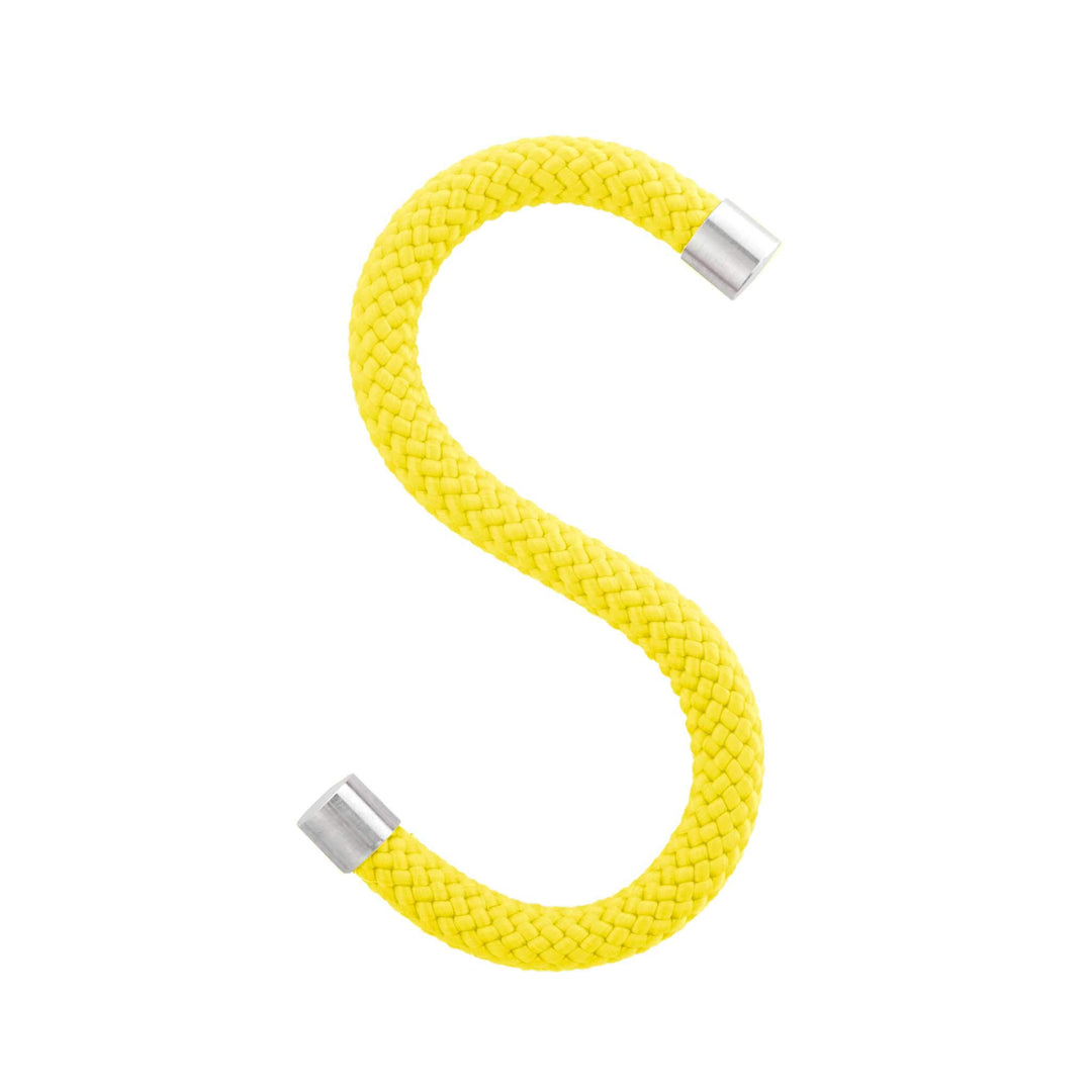 Peppermint Products Loop Hook | Textil-S-KLEIDERHAKEN aus Seil | 5er Set (Gelb), Gelb