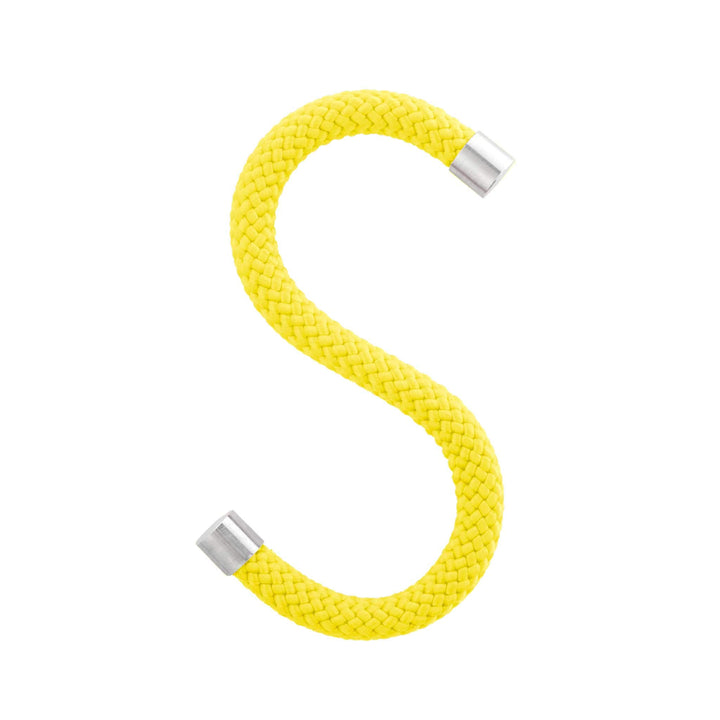 Peppermint Products Loop Hook | Textil-S-KLEIDERHAKEN aus Seil | 5er Set (Gelb), Gelb