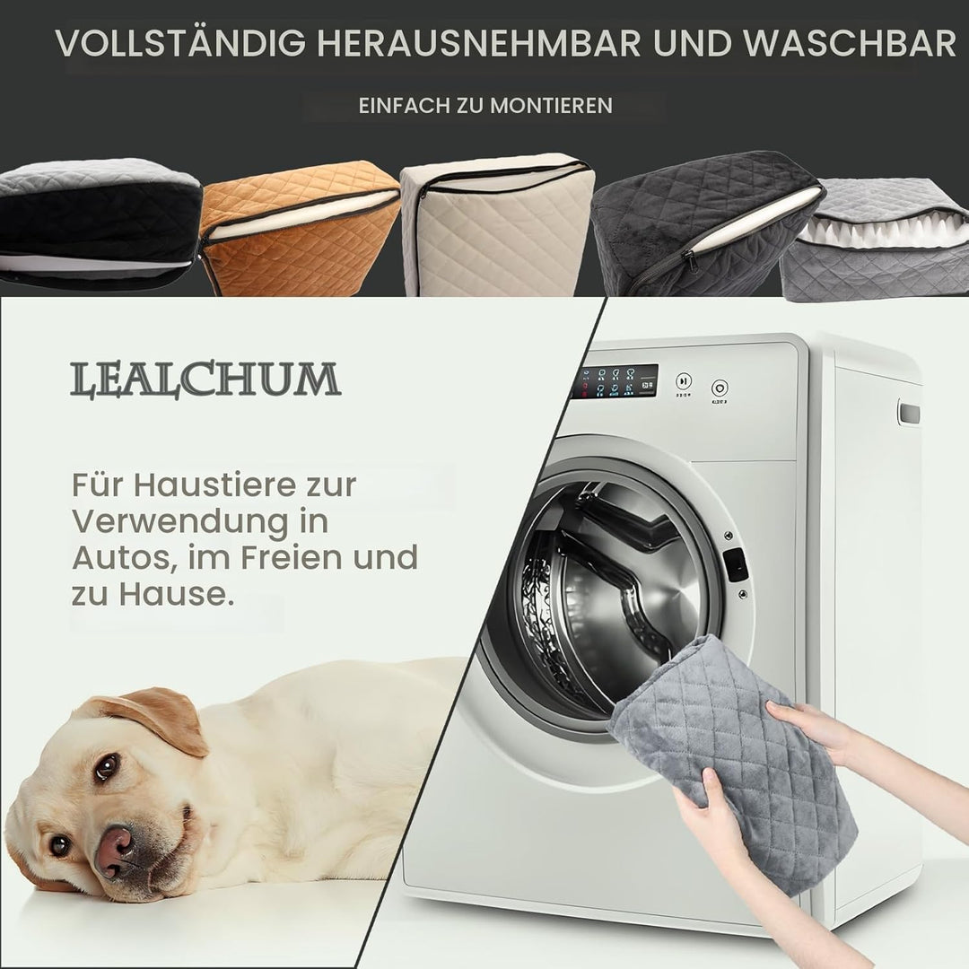 Hunde-Autositz für kleine/mittelgrosse Hunde, tragbarer Welpensitz mit erhöhtem Kissen, vollständig