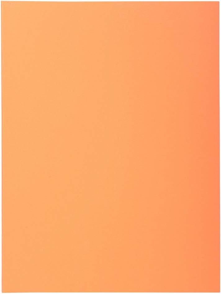 Exacompta Super 250 PACK 50 Hemden für A4 2 Klappen 24 x 32 cm 24 x 32 Orange, Orange