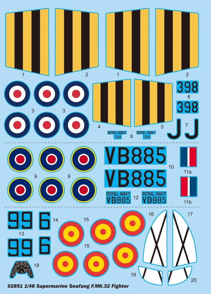 Trumpeter 02851 Modellbausatz Supermarine Seafang F.MK.32 Fighter