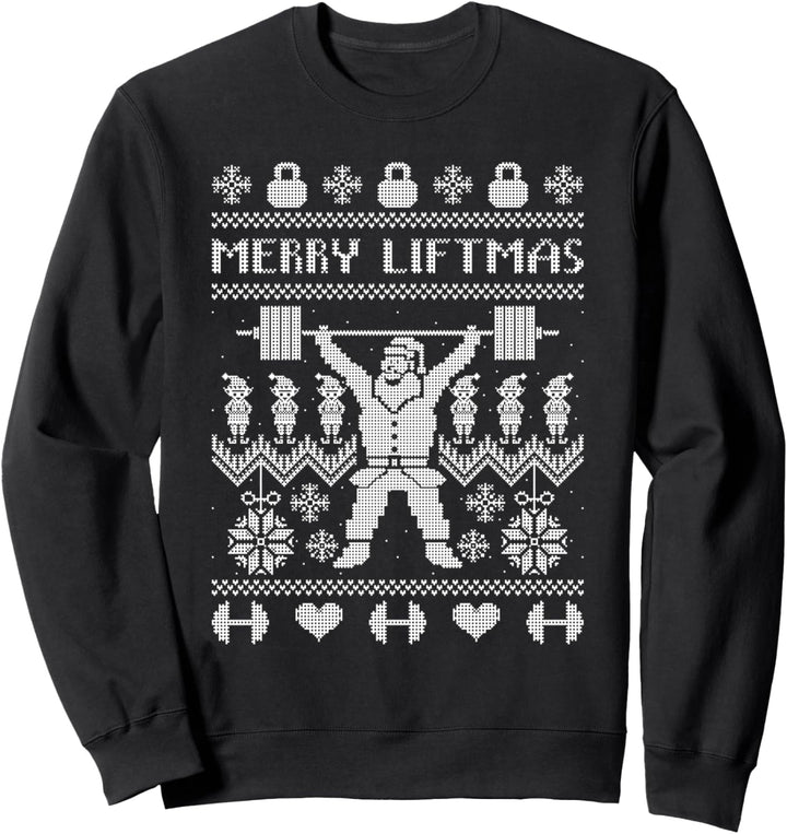 Merry Liftmas Ugly Sweater Christmas Bodybuilding Party Sweatshirt