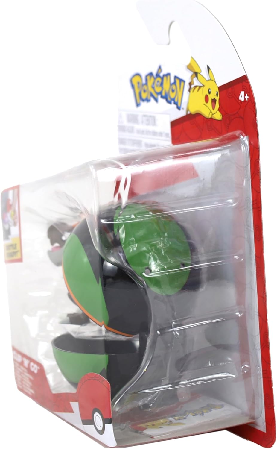 Pokémon PKW4154 - Clip ‘N’ Go Balgoras und Finsterball - Battle Figur und Finsterball, offizielles S