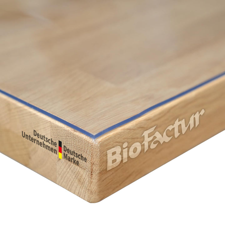 BioFactur Tischfolie transparent nach mass | glasklar durchsichtige tischdecke | 2 mm tischschutz tr