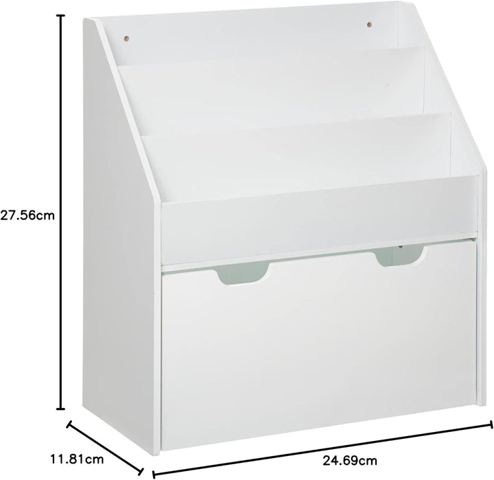 Kinderbücherregal - Rollcontainer - weiss H. 70 cm - Weiss - Atmosphera créateur d'intérieur Hellgra