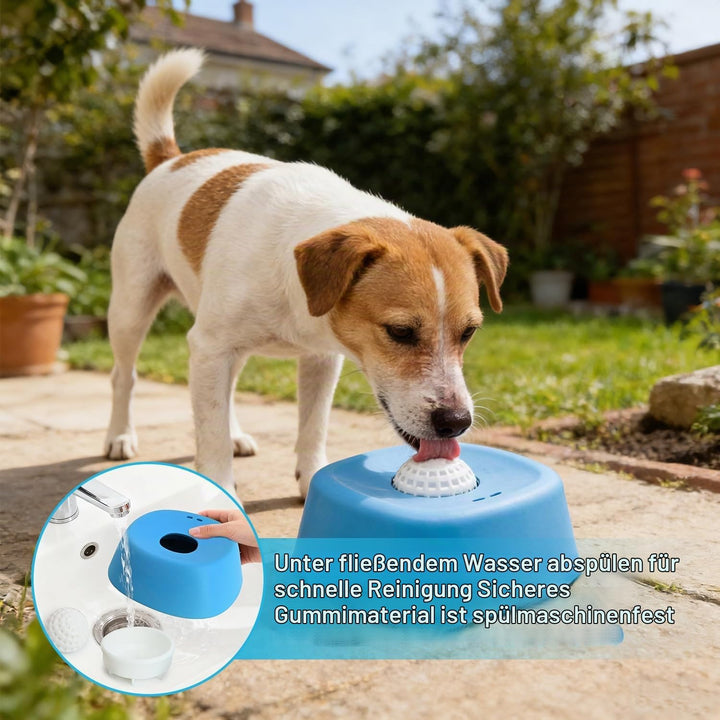 Schleckball Hund, Lick Bowl Für Hunde, Hundelickspielzeug, PP Nassfutter Lick Pad mit Saugnapfbecher