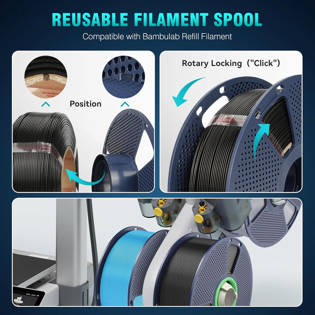SUNLU PLA+ Filament 1.75mm, Verbesserte Haltbarkeit und Hohe Festigkeit, PLA Plus 3D Druckerfilament